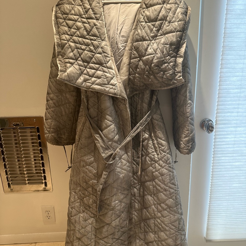Dolls Kill Long puffer coat perfect for Burning Man